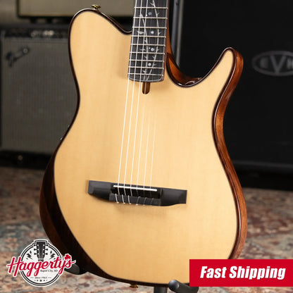Ibanez TOD100N Tim Henson Signature Nylon Electric Guitar - Natural High Gloss with Gig Bag