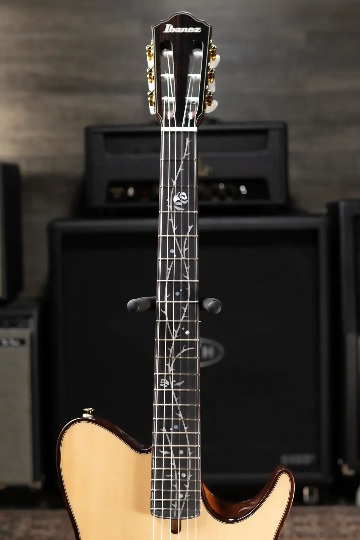 Ibanez TOD100N Tim Henson Signature Nylon Electric Guitar - Natural High Gloss with Gig Bag