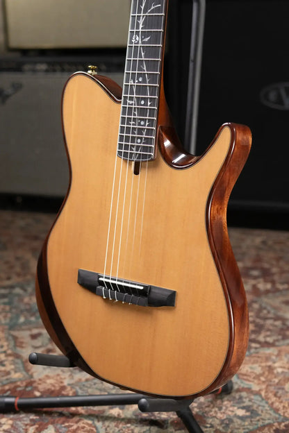 Ibanez TOD100N Tim Henson Signature Nylon Electric Guitar - Natural High Gloss with Gig Bag
