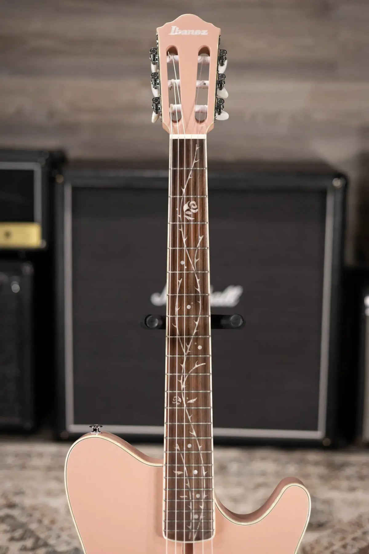 Ibanez TOD10N Tim Henson Signature Nylon Acoustic/Electric Guitar - Pearl Pink Flat