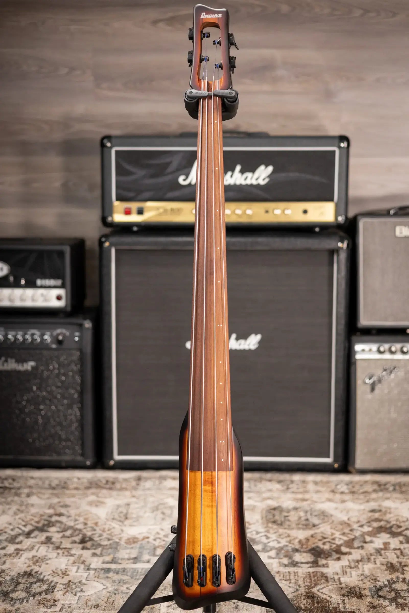 Ibanez UB804MOB UB Upright 4-String Bass - Mahogany Oil Burst with Gig Bag