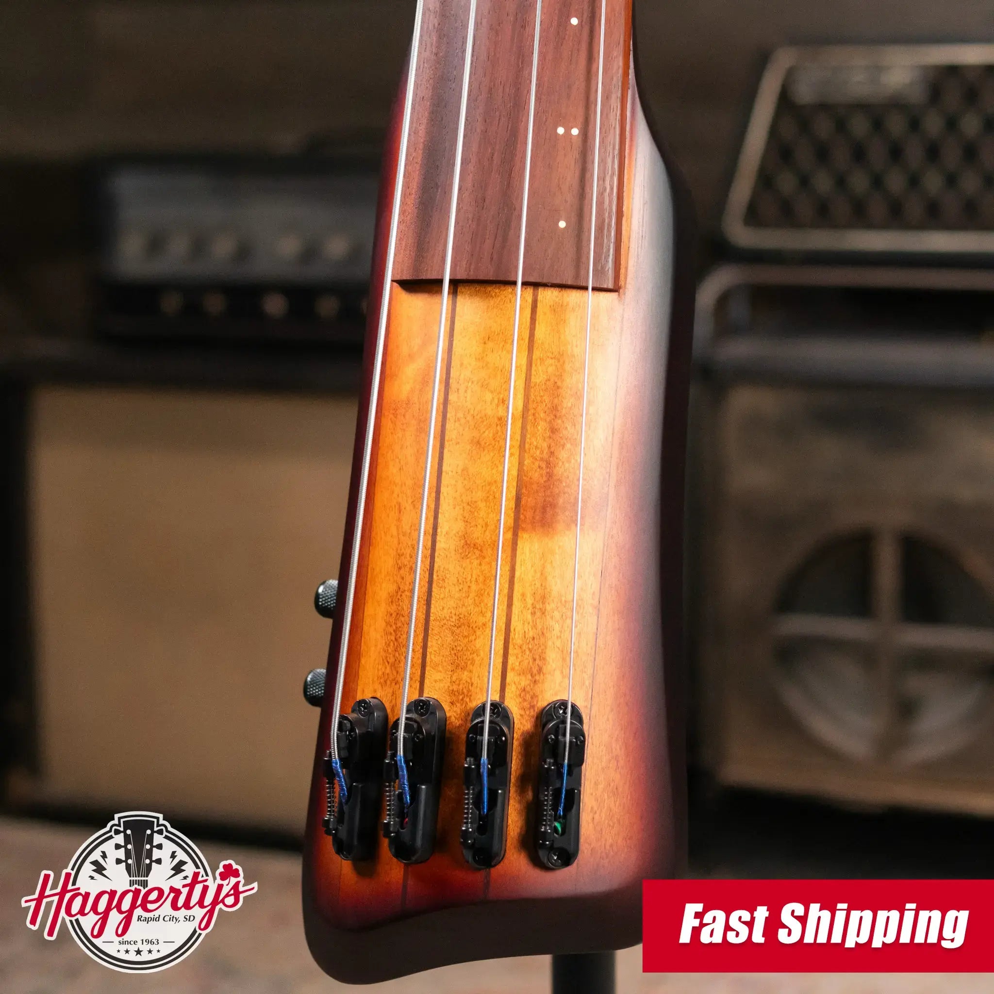 Ibanez UB804MOB Upright 4-String Bass - Mahogany Oil Burst with Gig Bag