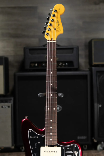Fender American Professional Jazzmaster Electric Guitar - Oxblood with Hardshell CaseE