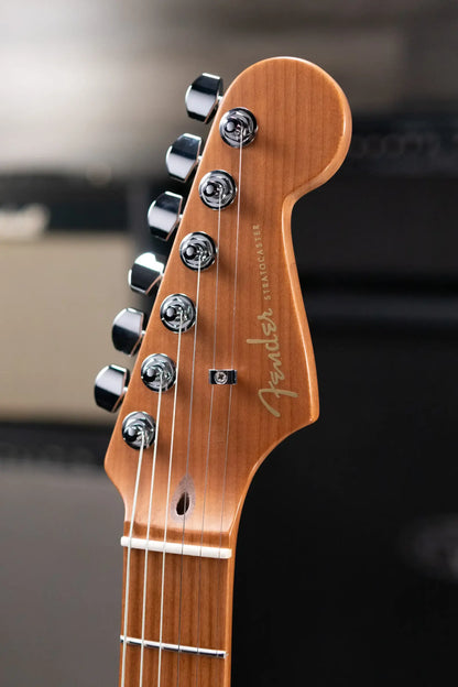 Fender Limited Edition American Ultra II HSS Stratocaster Electric Guitar - Graffiti Yellow with Hardshell Case