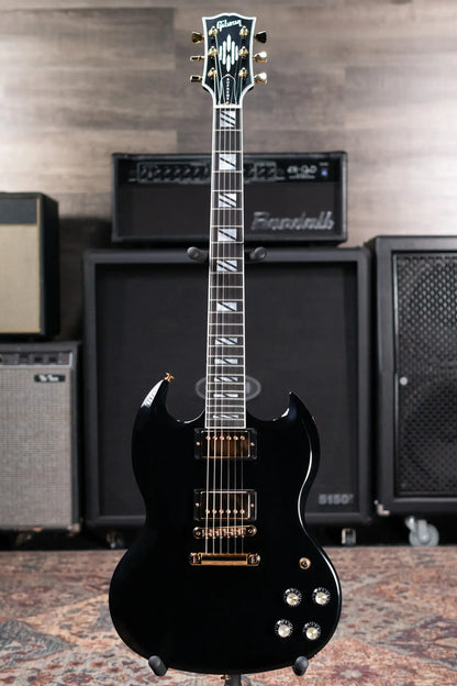 Gibson SG Supreme Electric Guitar - Ebony with Hardshell Case