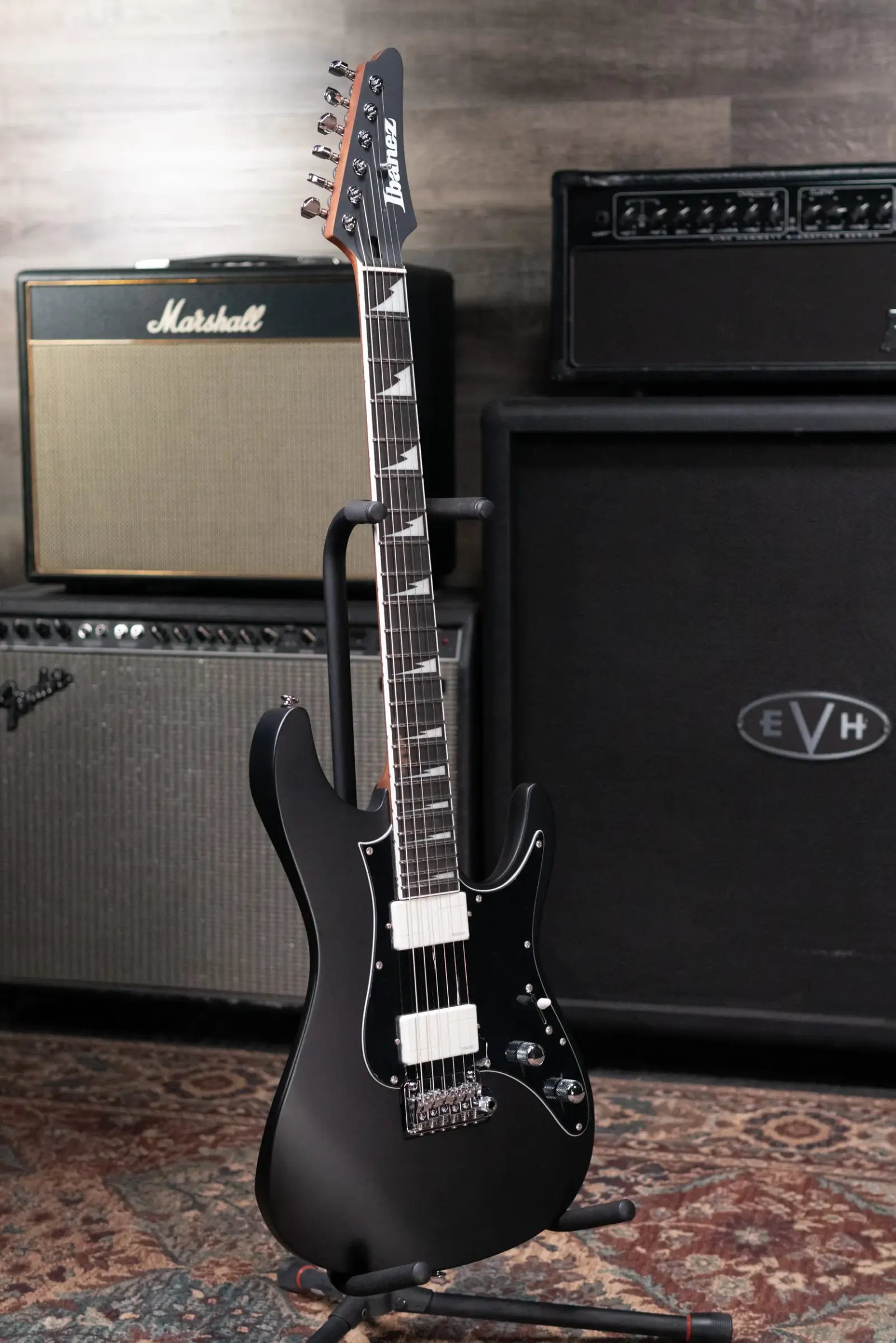 Ibanez BER10 Limited Edition Bernth Signature Electric Guitar - Matte Black with Gig Bag