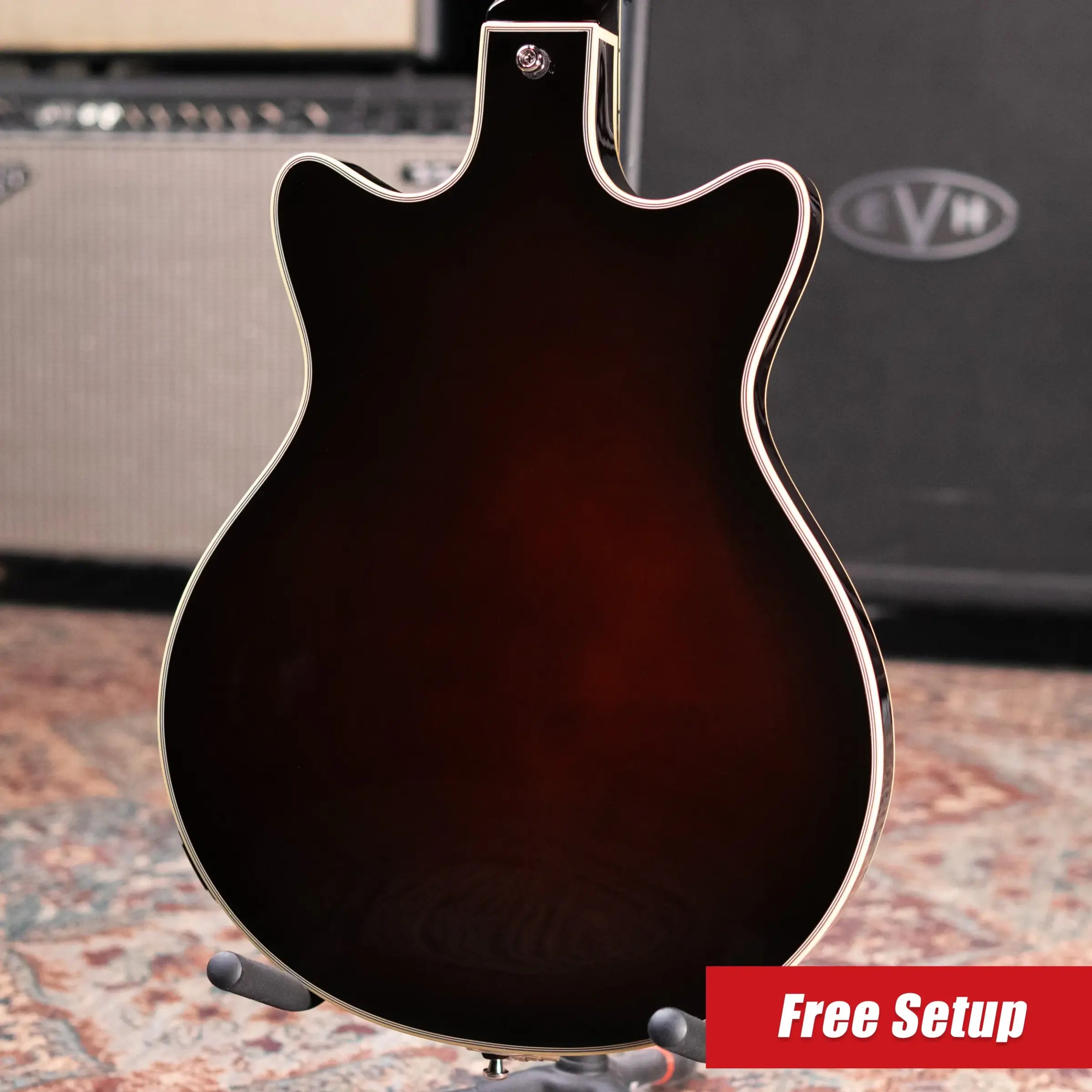 Duesenberg Alliance Series Joe Walsh Semi-Hollow Electric Guitar - Goldburst with Hardshell Case