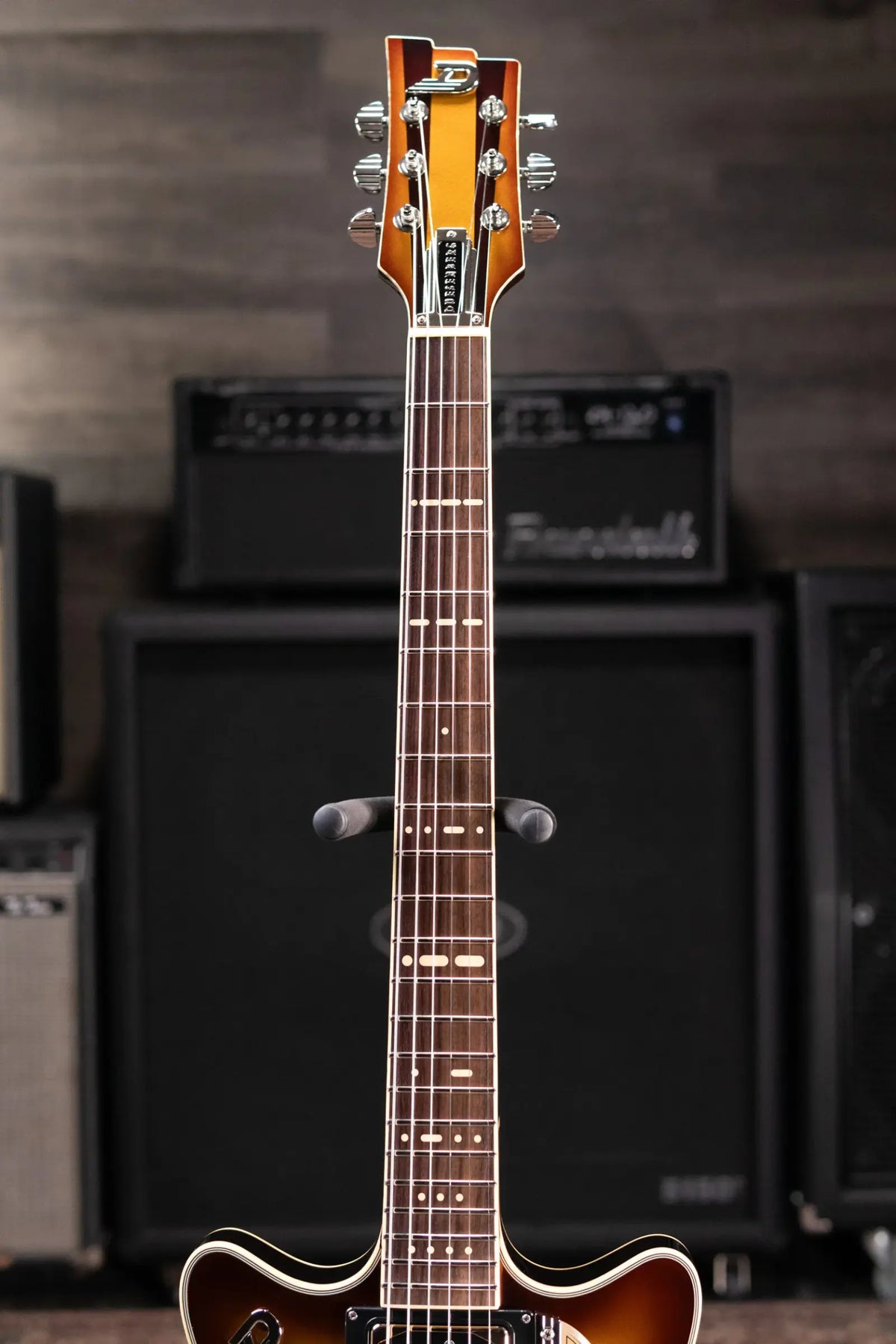 Duesenberg Alliance Series Joe Walsh Semi-Hollow Electric Guitar - Goldburst with Hardshell Case