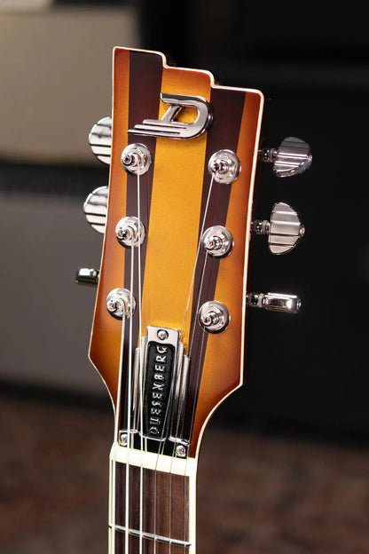 Duesenberg Alliance Series Joe Walsh Semi-Hollow Electric Guitar - Goldburst with Hardshell Case