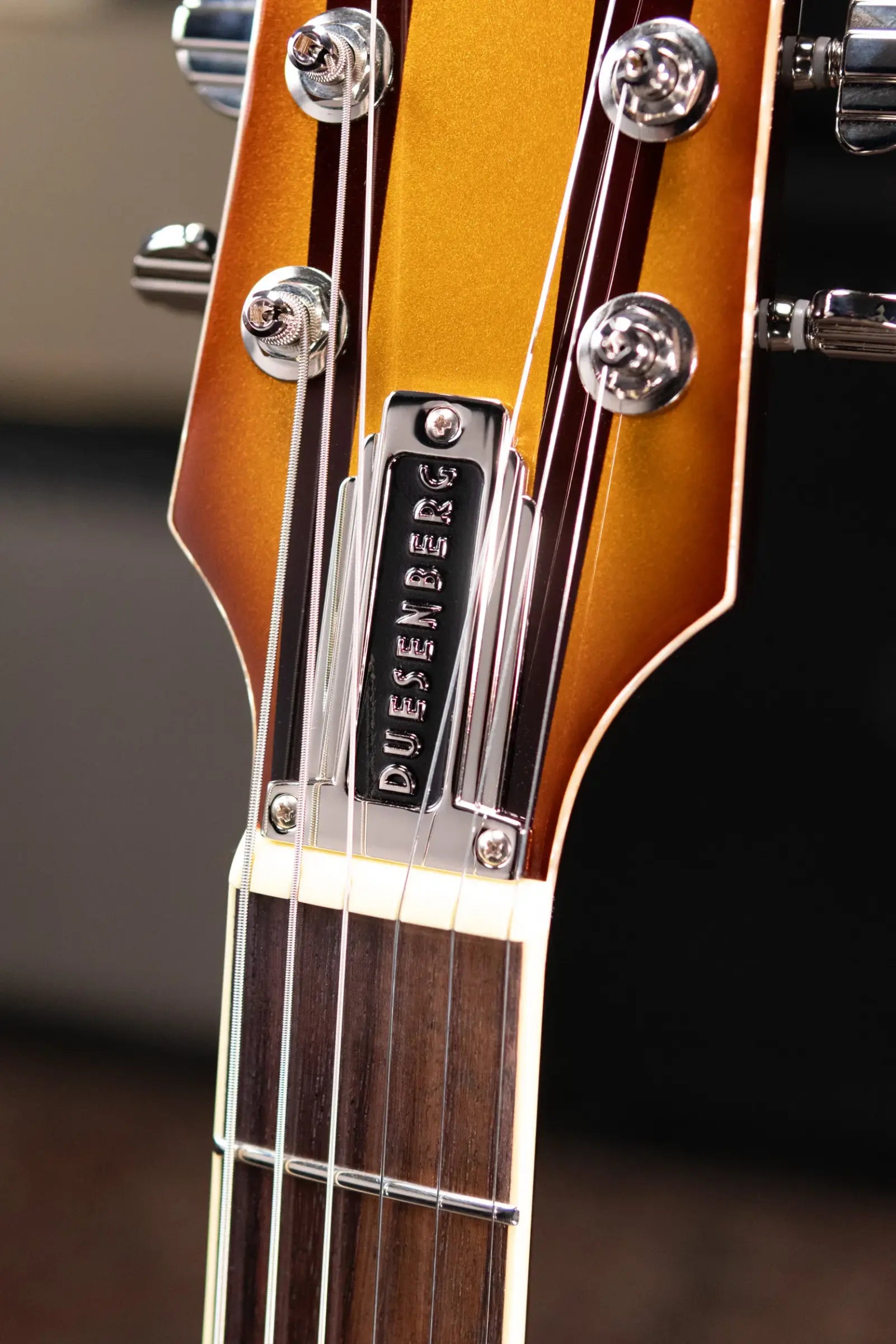 Duesenberg Alliance Series Joe Walsh Semi-Hollow Electric Guitar - Goldburst with Hardshell Case