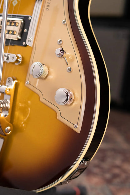 Duesenberg Alliance Series Joe Walsh Semi-Hollow Electric Guitar - Goldburst with Hardshell Case