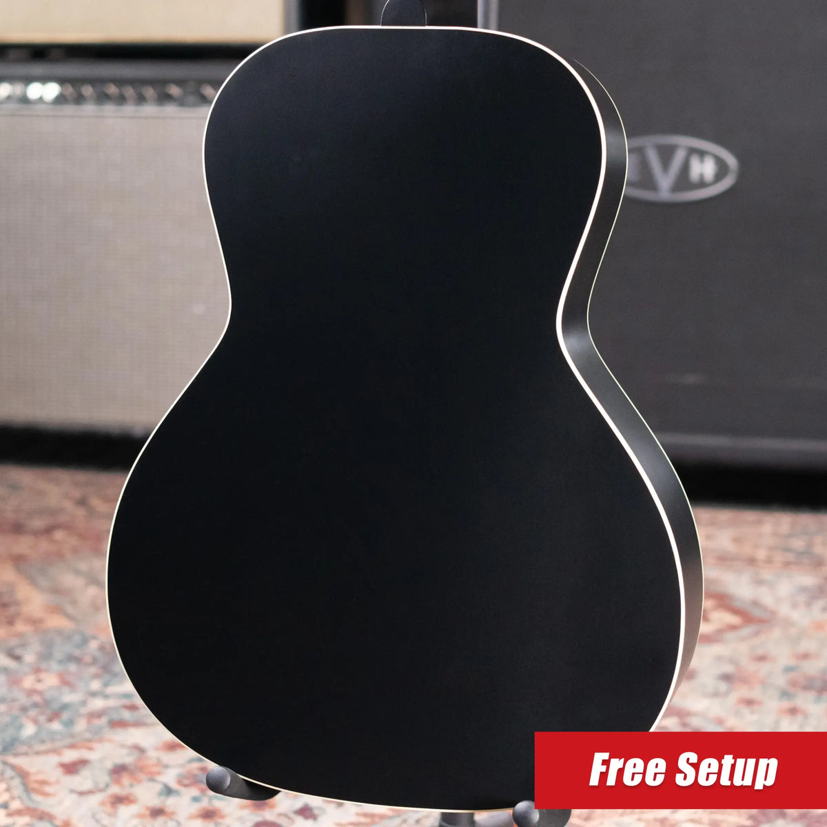 Gibson L-00 Special Parlor Acoustic/Electric Guitar - Ebony Satin with Gig Bag