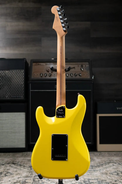 Fender Limited Edition American Ultra II Stratocaster HSS Electric Guitar - Graffiti Yellow with Hardshell Case