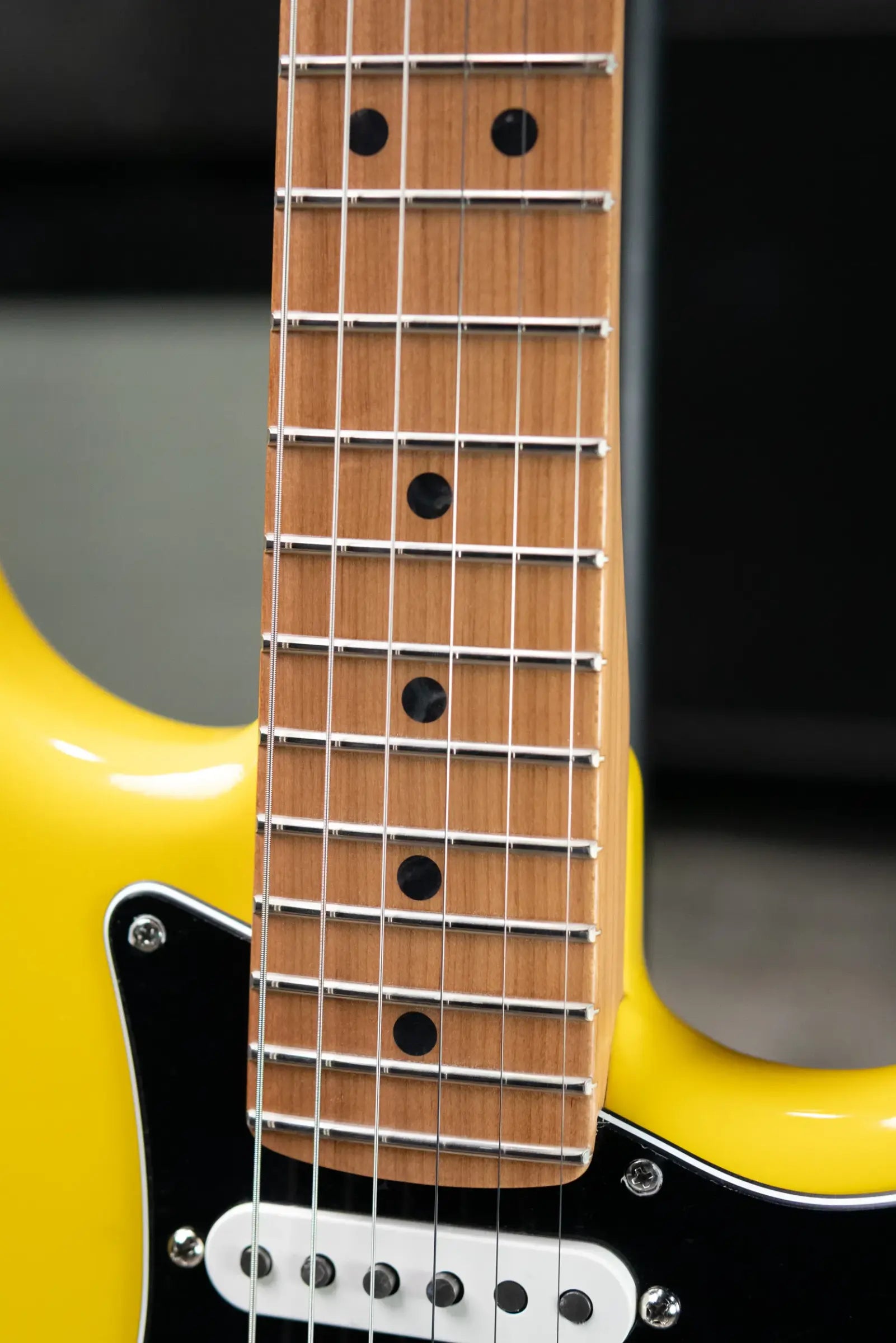 Fender Limited Edition American Ultra II Stratocaster HSS Electric Guitar - Graffiti Yellow with Hardshell Case