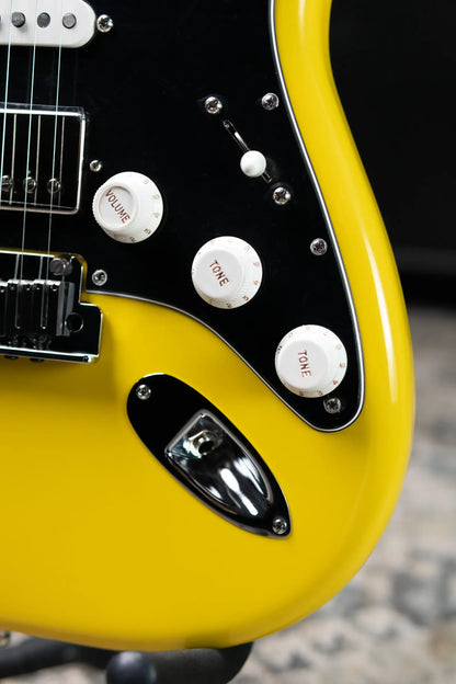 Fender Limited Edition American Ultra II Stratocaster HSS Electric Guitar - Graffiti Yellow with Hardshell Case