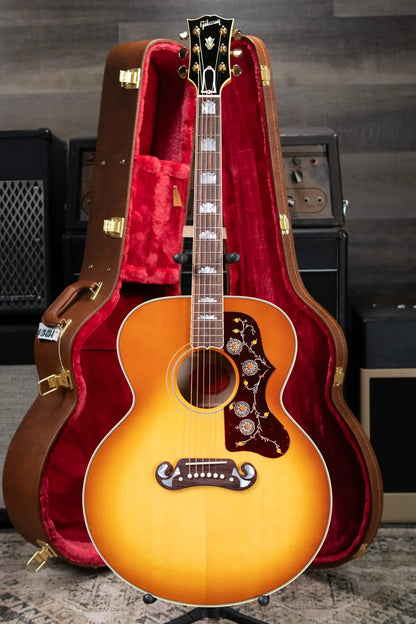 Gibson SJ-200 60s Original Acoustic/Electric Guitar - Vintage Sunburst with Hardshell Case