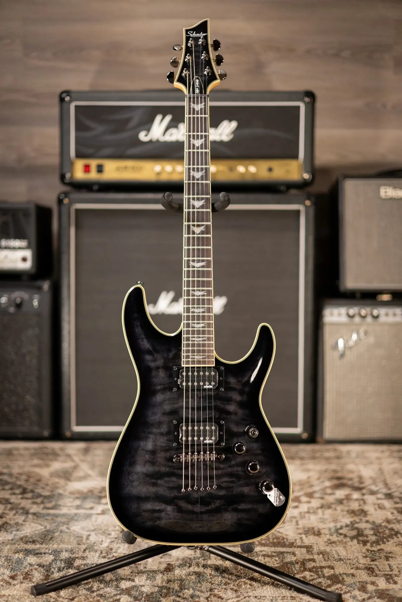 Schecter Omen Extreme-6 Electric Guitar - See Thru Black