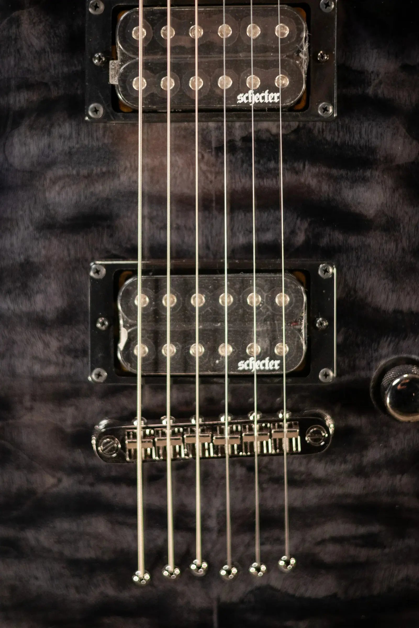 Schecter Omen Extreme-6 Electric Guitar - See Thru Black