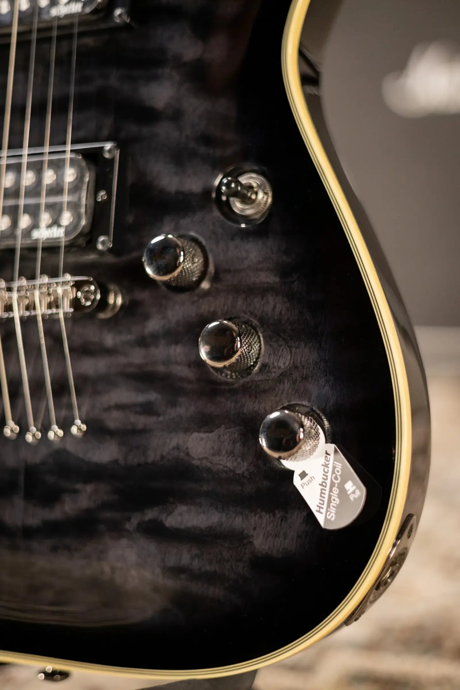 Schecter Omen Extreme-6 Electric Guitar - See Thru Black