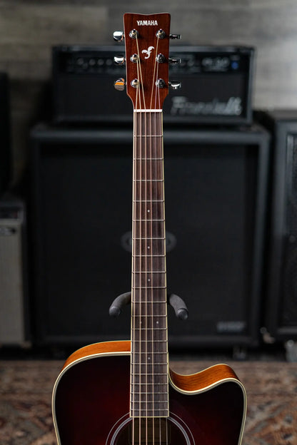 Yamaha FGC-TA Transacoustic Cutaway Acoustic/Electric Guitar - Brown Sunburst