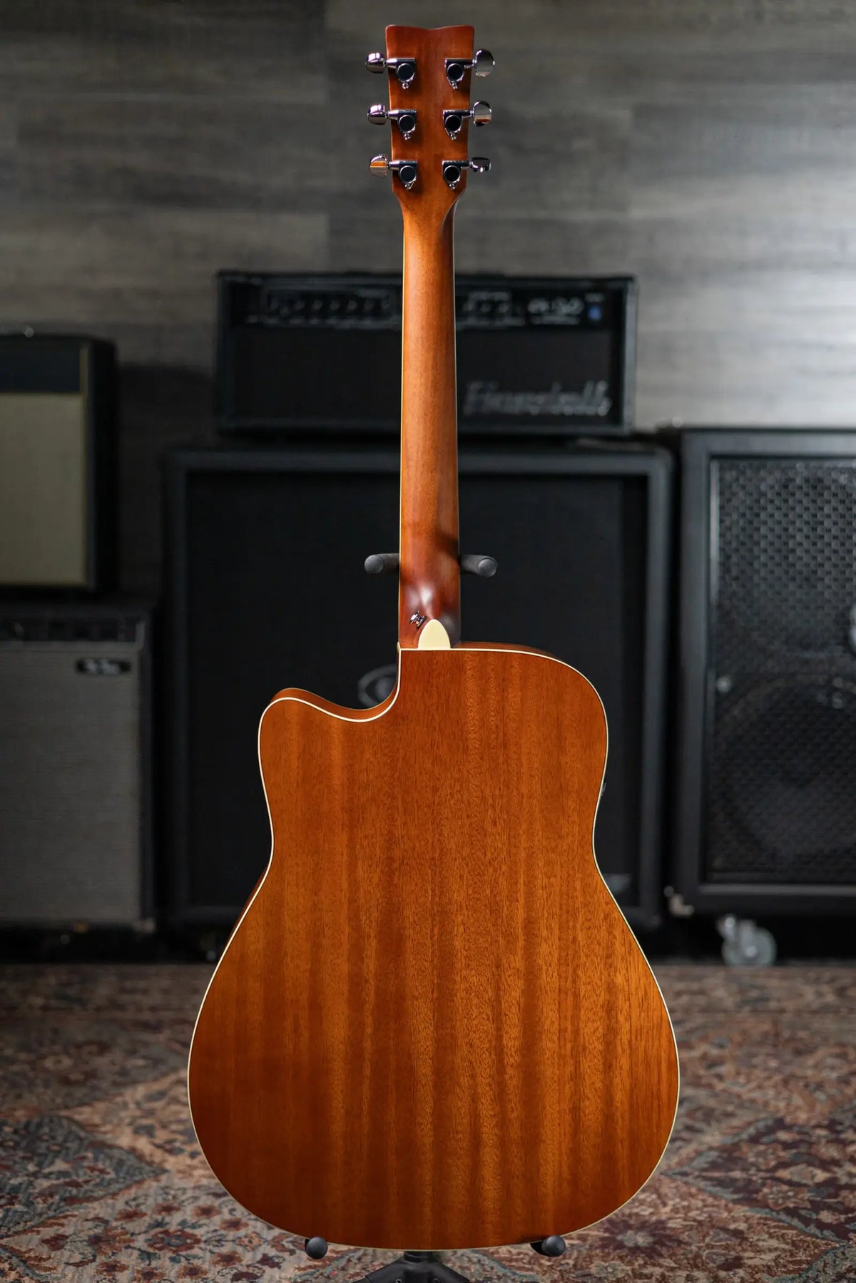 Yamaha FGC-TA Transacoustic Cutaway Acoustic/Electric Guitar - Brown Sunburst