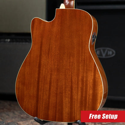 Yamaha FGC-TA Transacoustic Cutaway Acoustic/Electric Guitar - Vintage Tint