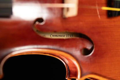 Scott Cao STV-850 Cremonese 1715 Strad 1-Piece Back Violin - 4/4