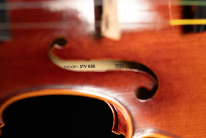Scott Cao STV-850 Cremonese 1715 Strad 1-Piece Back Violin - 4/4