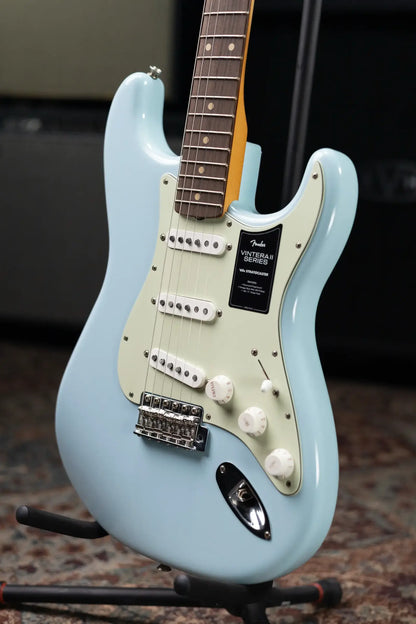 Fender Limited Edition Vintera II Road Worn '60s Stratocaster Electric Guitar - Sonic Blue with Hardshell Case