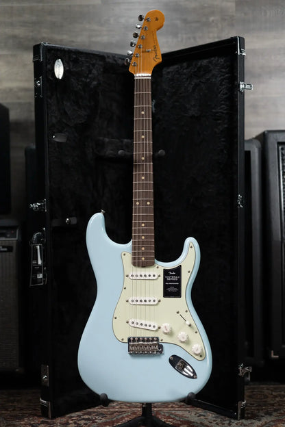Fender Limited Edition Vintera II Road Worn '60s Stratocaster Electric Guitar - Sonic Blue with Hardshell Case