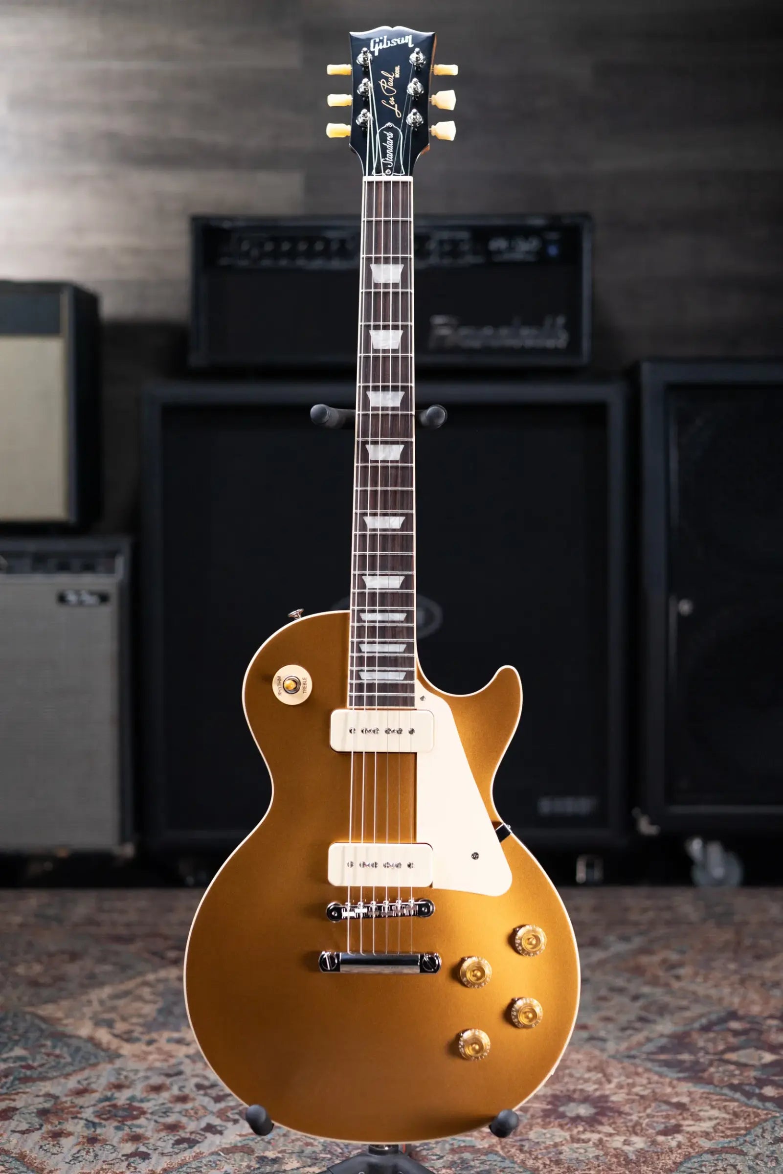 Gibson Les Paul Standard '50s P-90 Electric Guitar - Gold Top with Hardshell Case