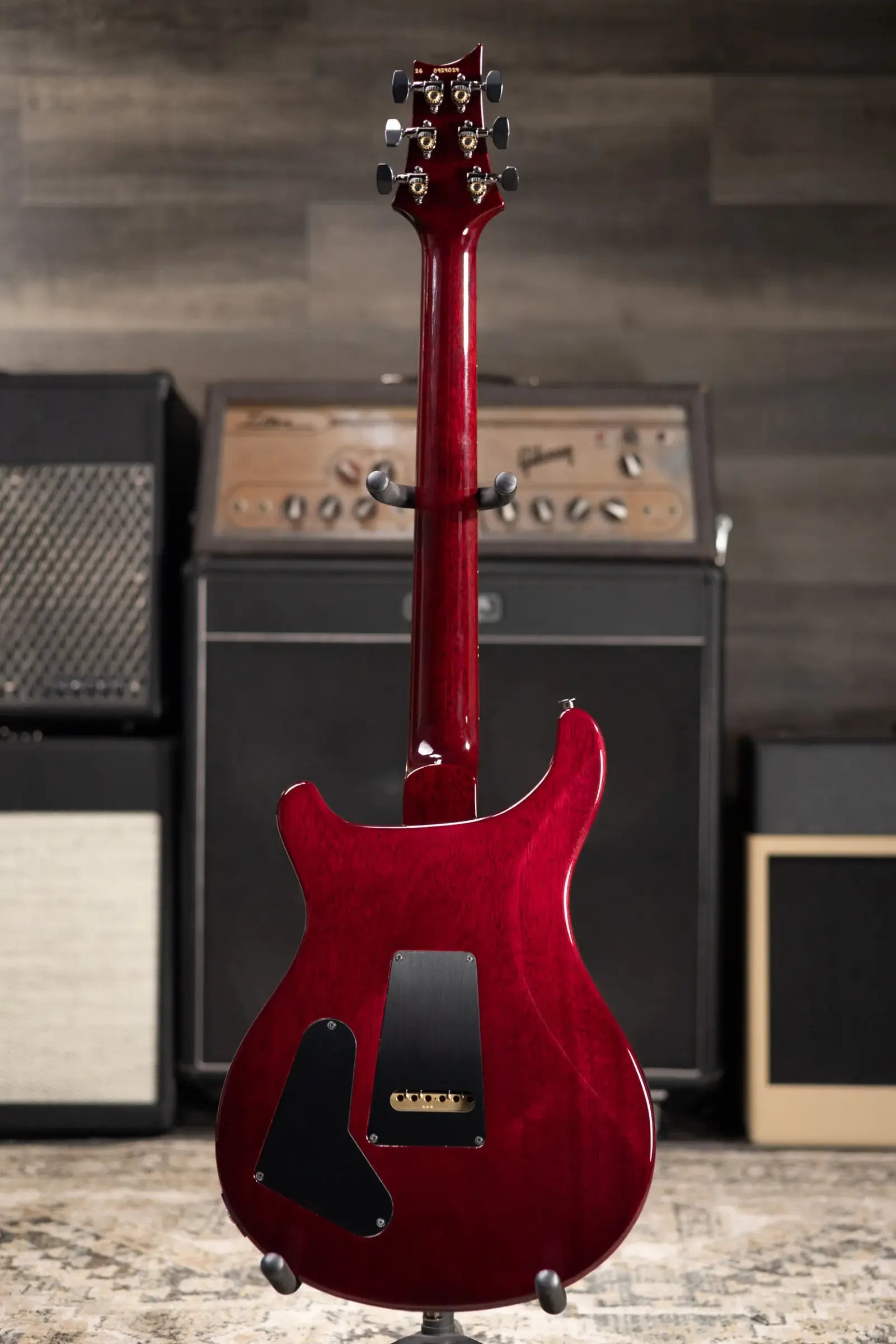 PRS Limited Edition Flame Mango Top Special Semi-Hollow Electric Guitar - Charcoal Purple Burst with Hardshell Case