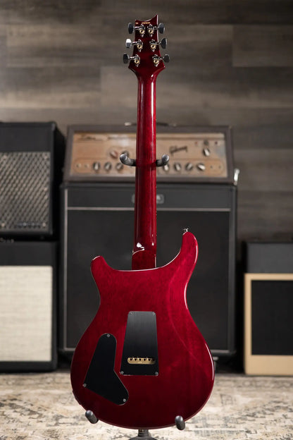 PRS Limited Edition Flame Mango Top Special Semi-Hollow Electric Guitar - Charcoal Purple Burst with Hardshell Case
