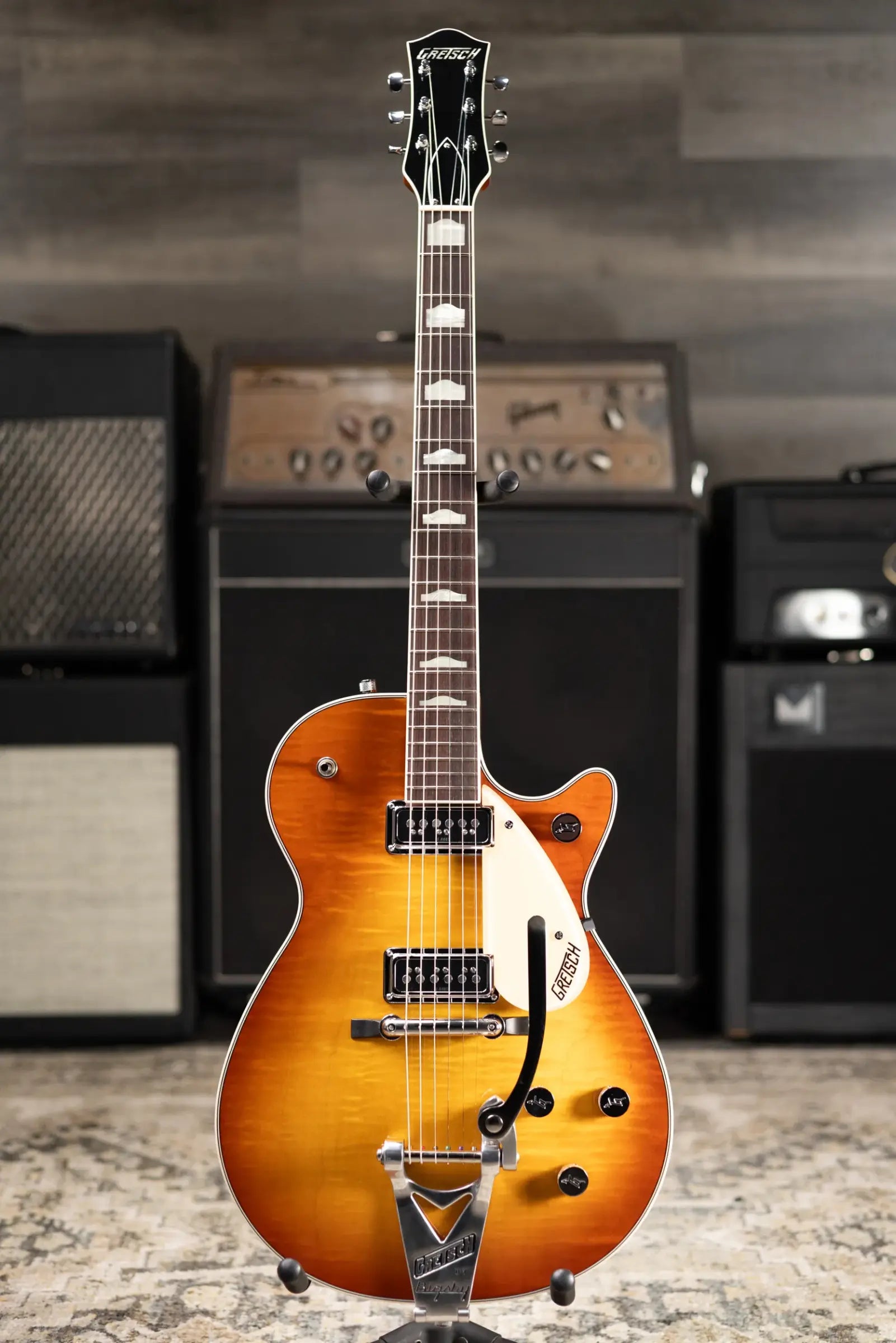 Gretsch Custom Shop Masterbuilt G6128CS 57 Duo Jet NOS Electric Guitar - Honeyburst with Hardshell Case - Used