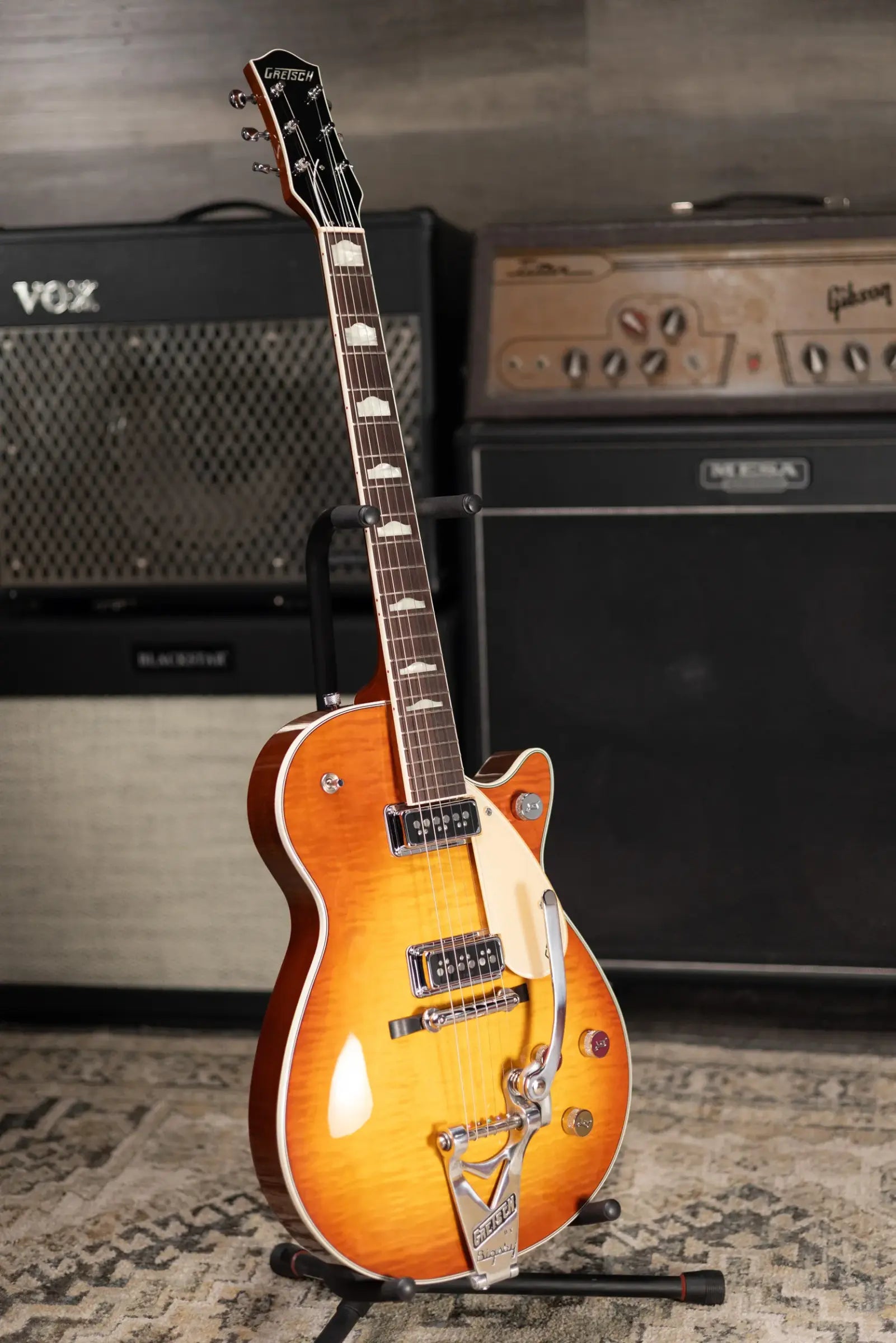 Gretsch Custom Shop Masterbuilt G6128CS 57 Duo Jet NOS Electric Guitar - Honeyburst with Hardshell Case - Used