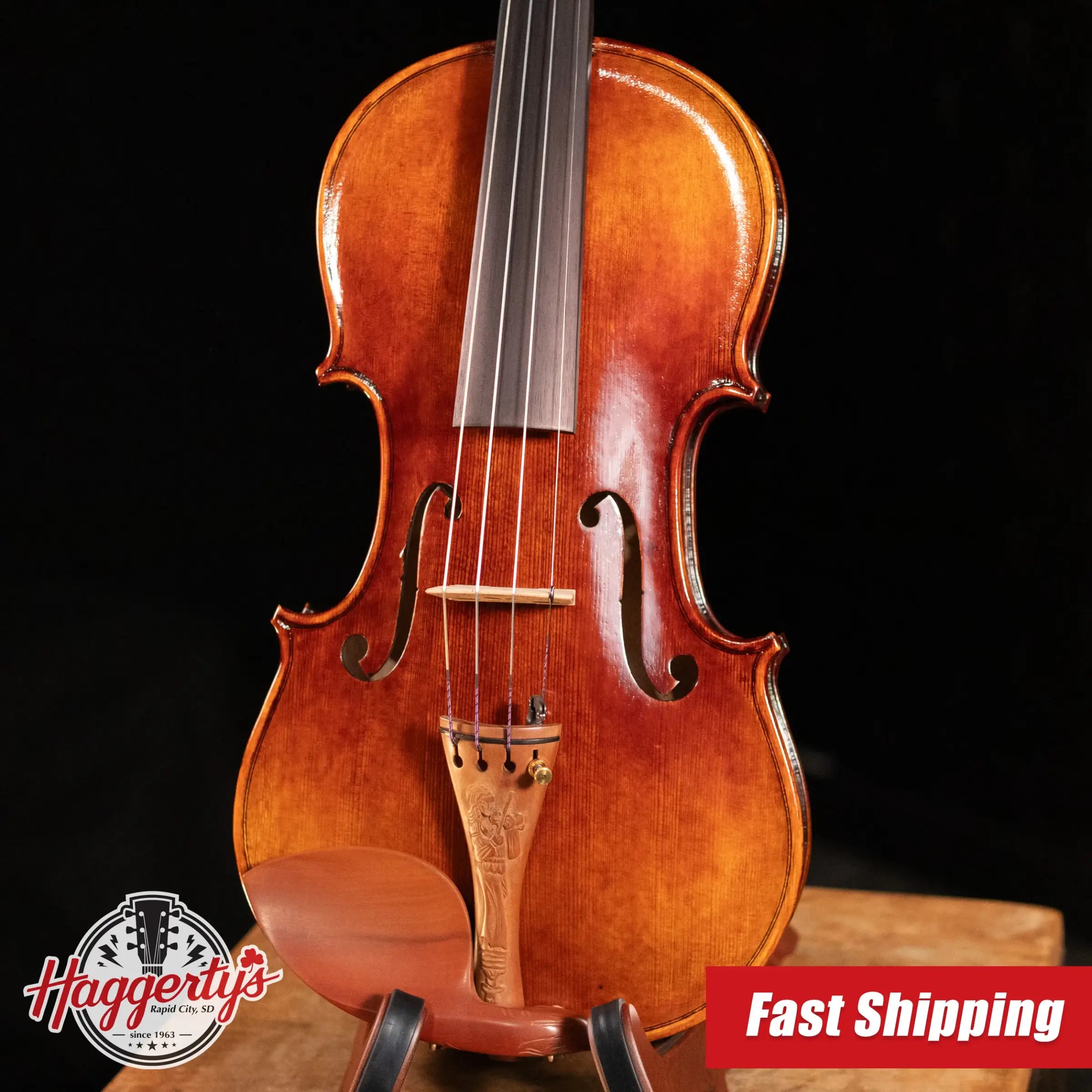 Maple Leaf Strings Craftsman Collection Chaconne Carved Fittings Violin - 4/4 Size