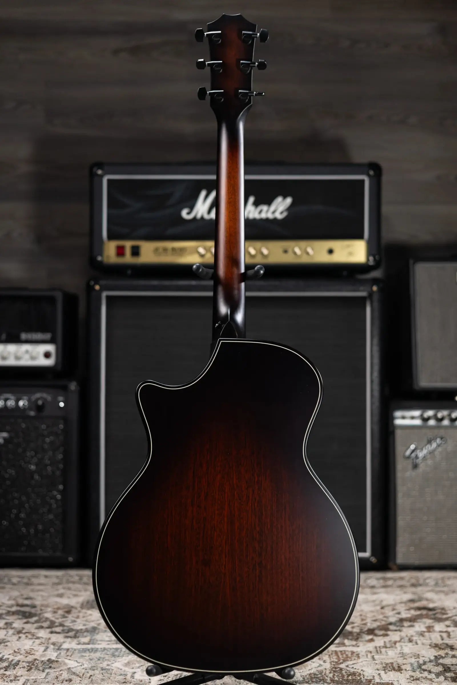 Taylor Next Generation Builders Edition 324ce Grand Auditorium Acoustic/Electric Guitar - Kona Burst with Hardshell Case