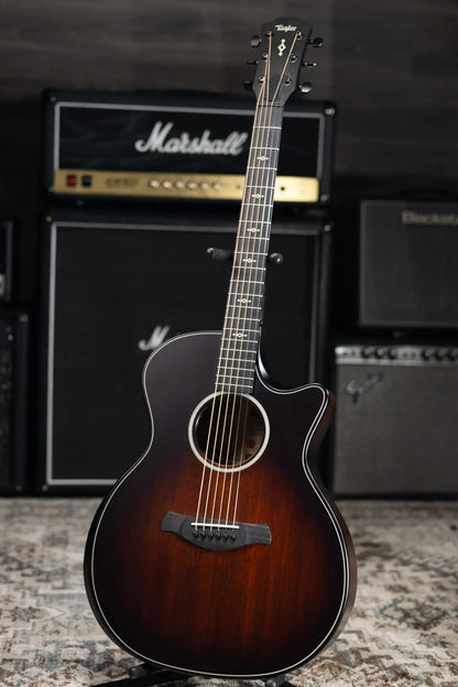 Taylor Next Generation Builders Edition 324ce Grand Auditorium Acoustic/Electric Guitar - Kona Burst with Hardshell Case