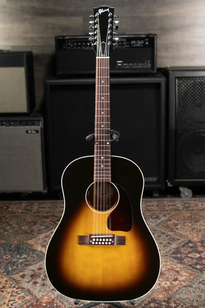 Gibson J-45 Standard 12-String Acoustic/Electric Guitar - Vintage Sunburst with Hardshell Case