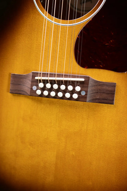 Gibson J-45 Standard 12-String Acoustic/Electric Guitar - Vintage Sunburst with Hardshell Case