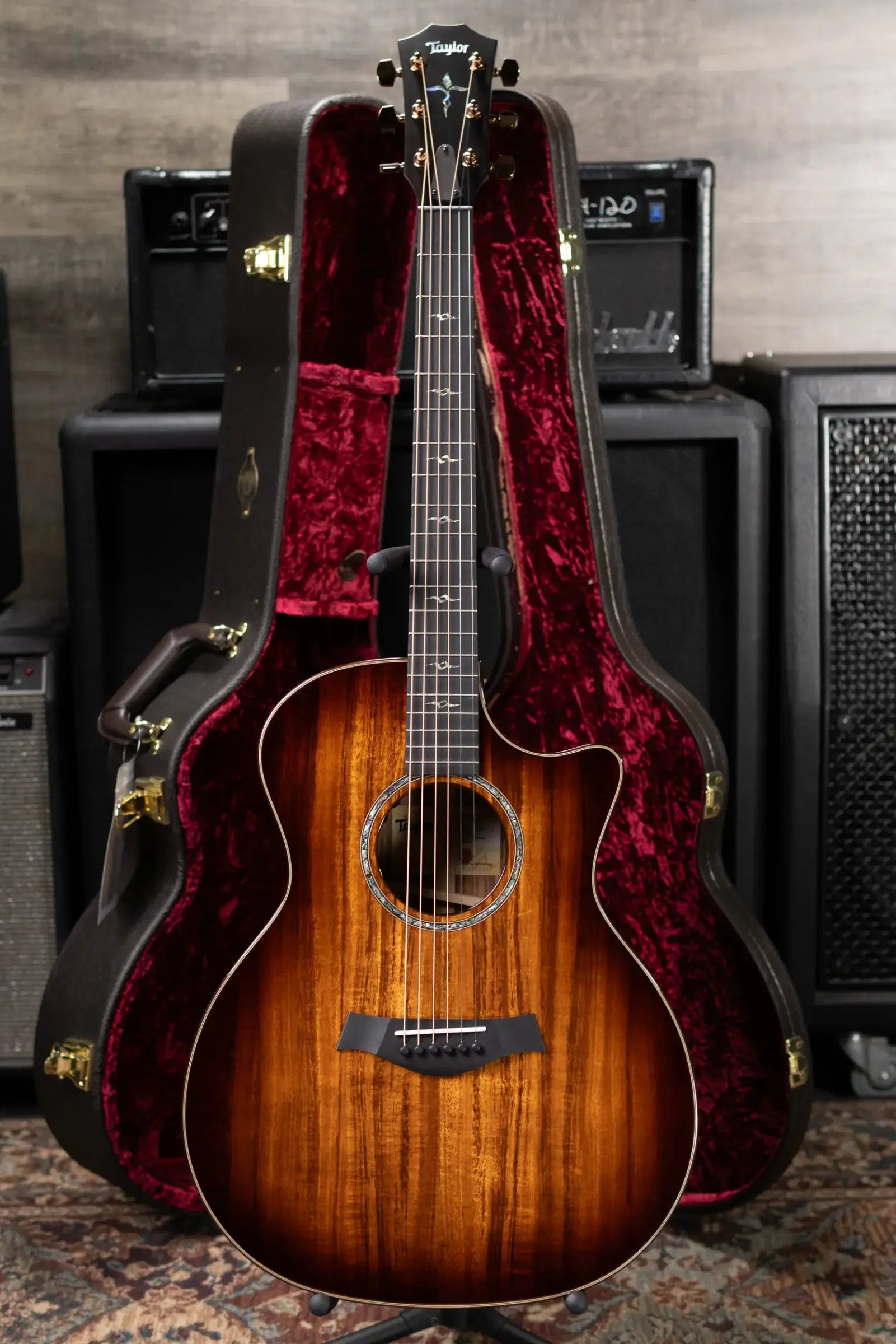 Taylor Next Generation K24ce Special Edition Grand Auditorium Acoustic/Electric Guitar - Shaded Edgeburst with Hardshell Case