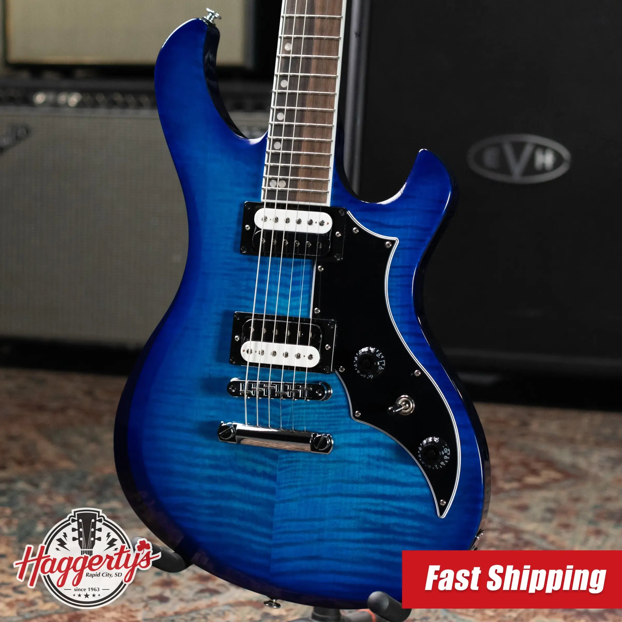 Gibson Victory Figured Electric Guitar - Cobalt Burst with Hardshell Case