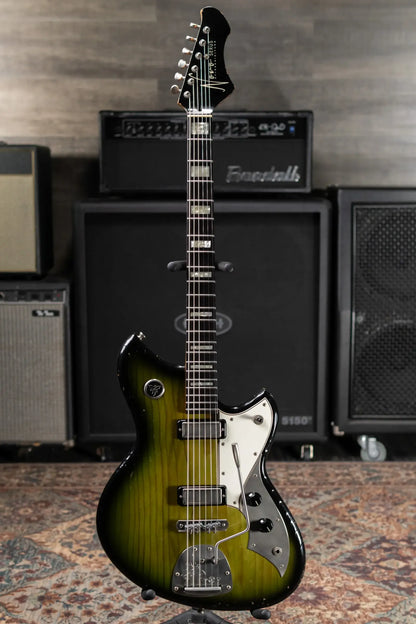 Novo Custom Serus J Baritone Electric Guitar - Cat's Eye Burst with Gig Bag