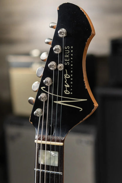 Novo Custom Serus J Baritone Electric Guitar - Cat's Eye Burst with Gig Bag