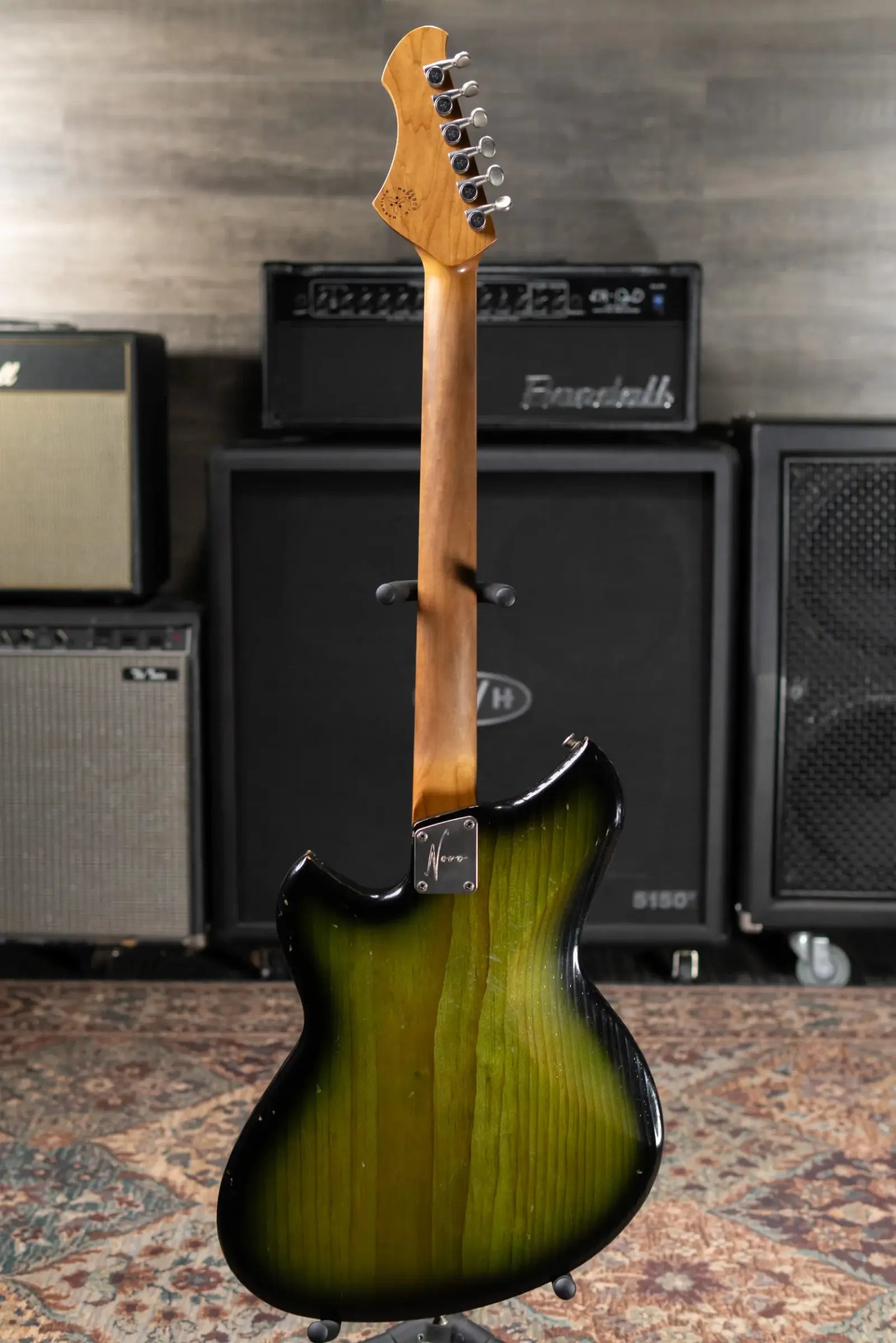 Novo Custom Serus J Baritone Electric Guitar - Cat's Eye Burst with Gig Bag