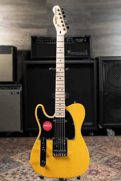Squier Affinity Series Left-Hand Telecaster Electric Guitar - Butterscotch Blonde