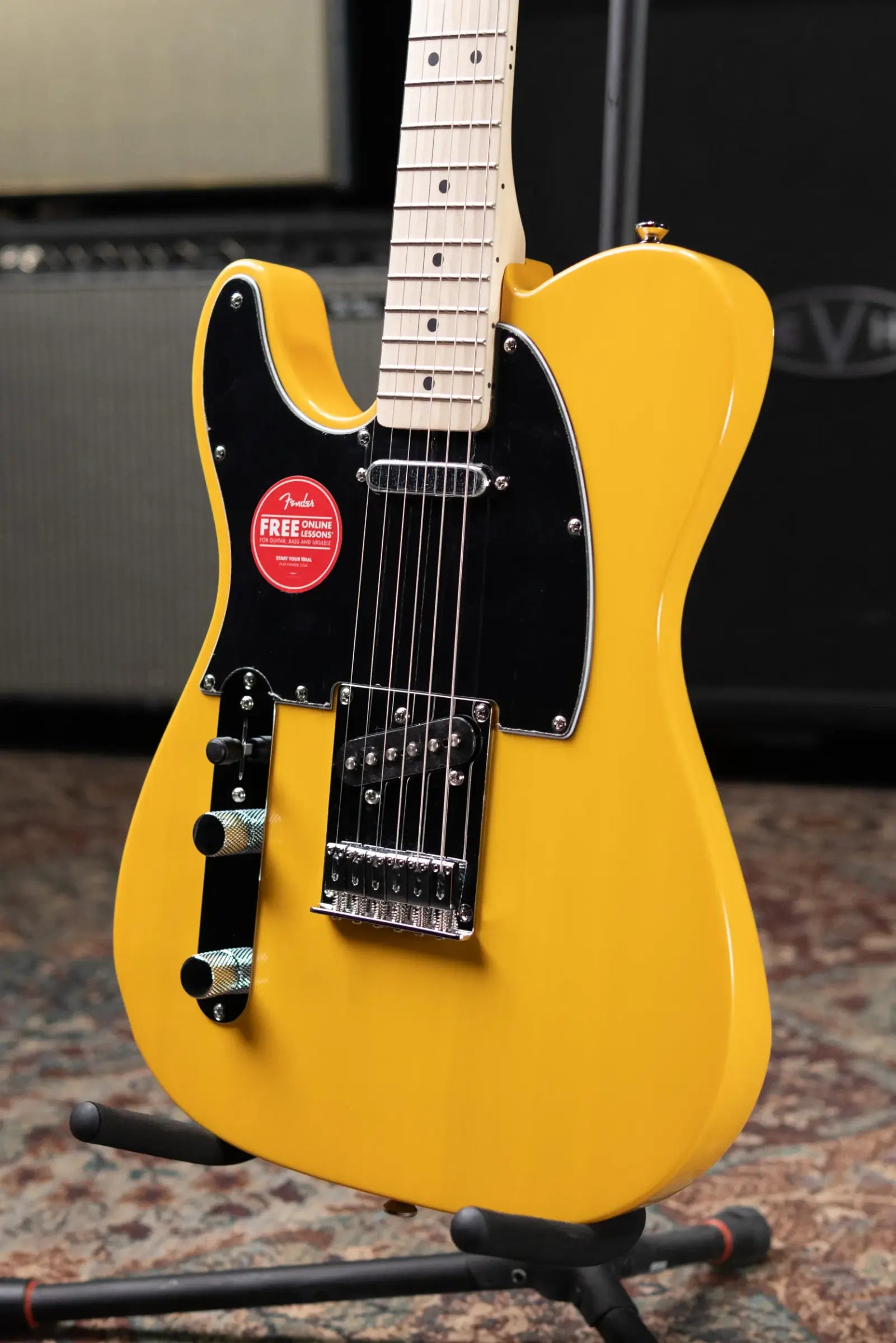 Squier Affinity Series Left-Hand Telecaster Electric Guitar - Butterscotch Blonde