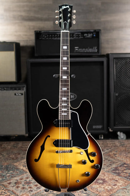 Gibson ES-330 Hollow Body Electric Guitar - Tobacco Burst with Hardshell Case