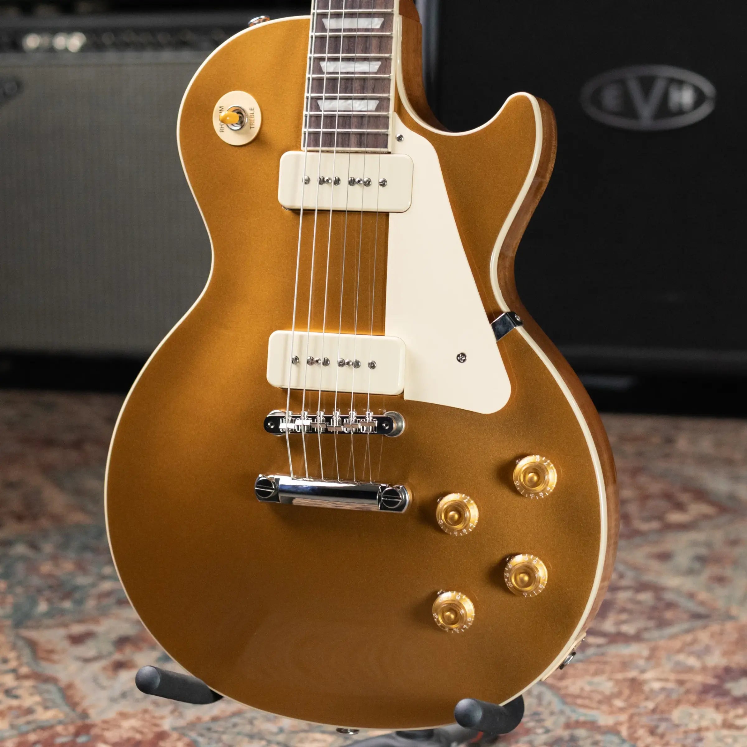 Gibson Les Paul Standard 50s P-90 Electric Guitar - Goldtop with Hardshell Case
