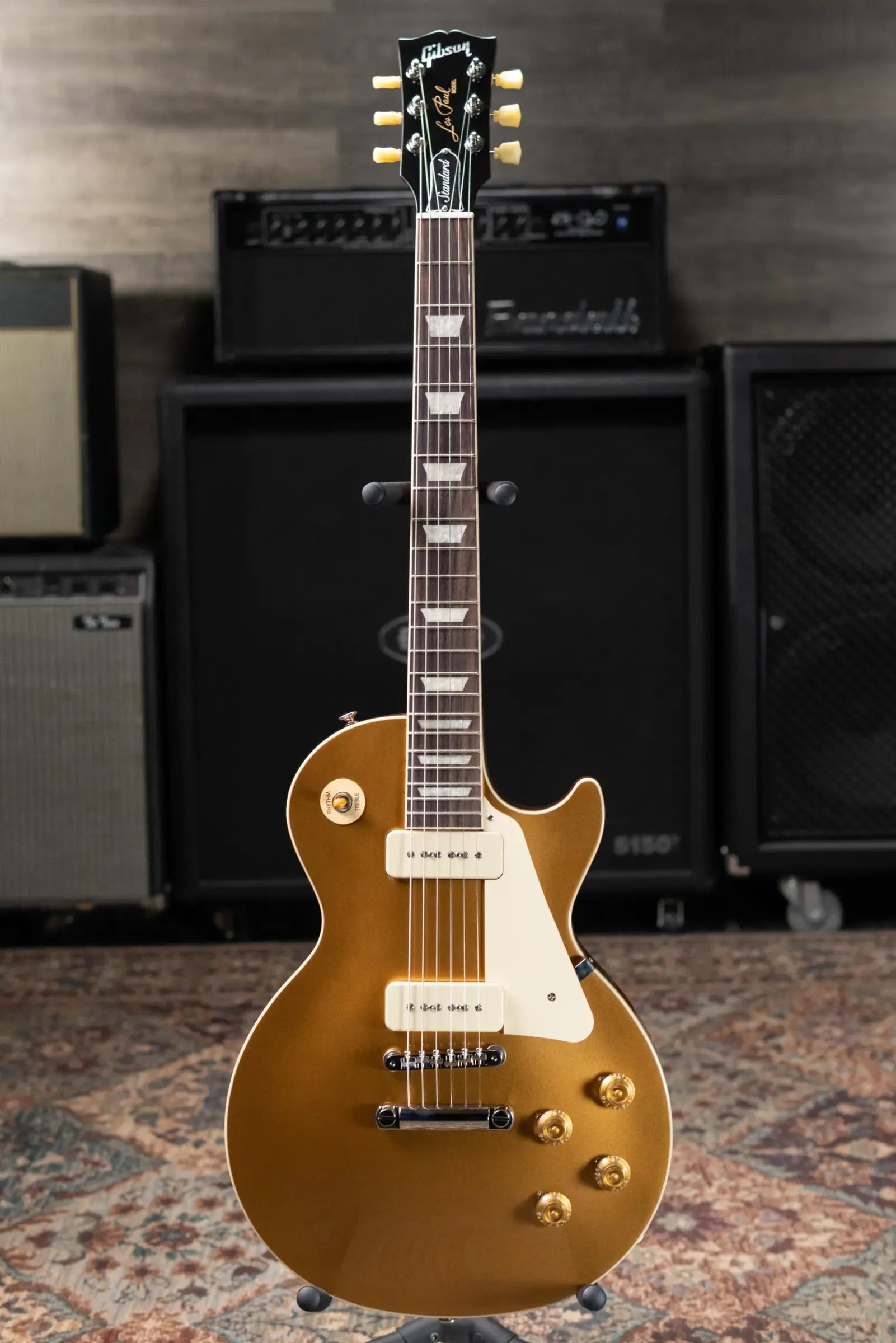 Gibson Les Paul Standard 50s P-90 Electric Guitar - Goldtop with Hardshell Case